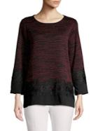 Karl Lagerfeld Paris Patterned Wide-sleeve Top