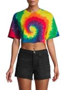 French Connection Pride Tie-dye Crop Top