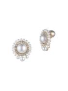 Carolee Goldtone Faux-pearl Stud Earrings