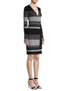 Diane Von Furstenberg Stripe Wrap Dress