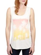 Lucky Brand Palm Graphic Tank Top