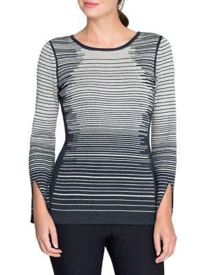 Nic+zoe Petite Starlight Striped Top