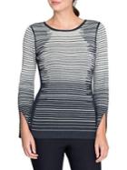 Nic+zoe Petite Starlight Striped Top