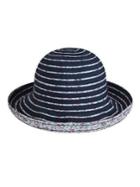Betmar Ribbon Braids Reversible Roll-up Hat