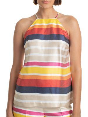 Trina Turk Shangri La Vina Sleeveless Halterneck Top