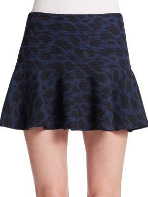 Essentiel Antwerp Leopard Print A Line Mini Skirt