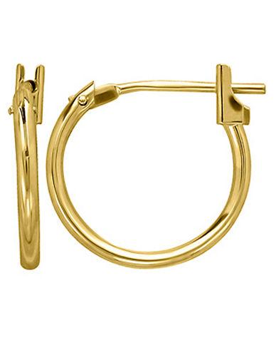 Lord & Taylor 14 Kt. Yellow Gold Polished Hoop Earrings