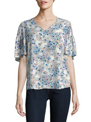 Ivanka Trump Floral Hook Top