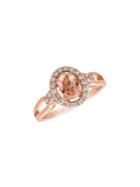 Le Vian Peach Morganite And 14k Strawberry Gold Ring