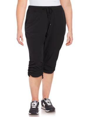 Marc New York Performance Plus Plus Ruched Commuter Capri Pants