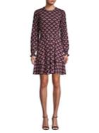 Michael Michael Kors Long Sleeve A-line Dress