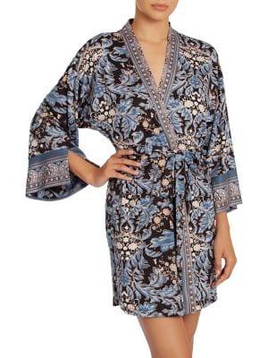 In Bloom Julia Brocade-print Wrap