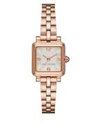 Marc Jacobs Vic Rose Goldtone Stainless Steel Three-hand Bracelet Watch