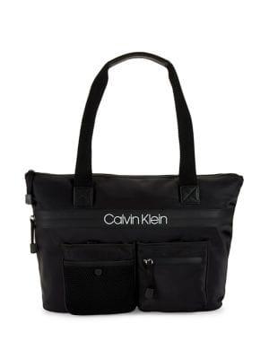 Calvin Klein Tabbie Logo Zip Tote