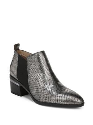 Franco Sarto Arden Snake-embossed Leather Booties