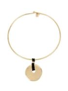 Robert Lee Morris Soho Moonrise Leather Large Hardwire Necklace