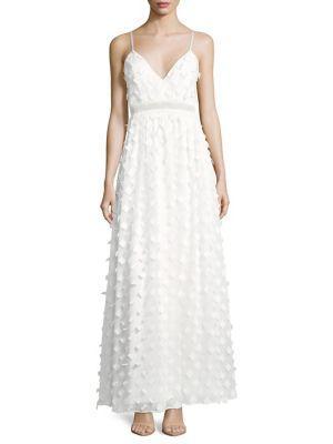 Nicole Miller New York 3d Floral Gown