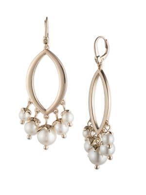 Ivanka Trump Faux Pearl And Crystal Chandelier Earrings