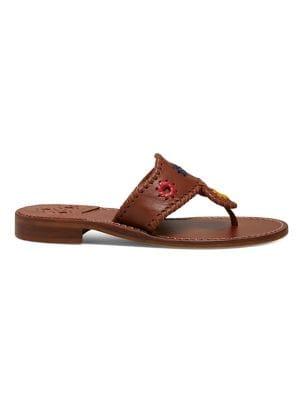 Jack Rogers Natural Jack Leather Sandals
