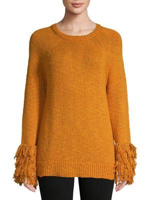 Michael Michael Kors Fringe Cuff Raglan Sweater