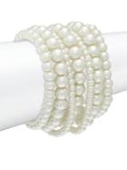 Design Lab Faux Pearl Wrap Bracelet
