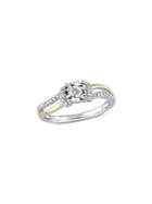 Sonatina Diamond And Sterling Silver Promise Ring