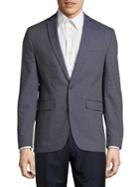 Lord Taylor Slim-fit Pindot Cotton Blazer