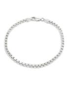 Lord & Taylor Sterling Silver Box Chain Bracelet
