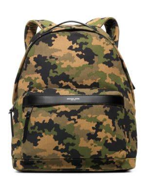 Michael Kors Bonded Canvas Camouflage Backpack