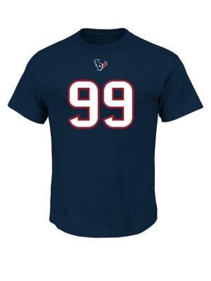 Majestic J.j. Watt Houston Texans Nfl Cotton Tee