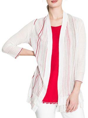 Nic+zoe Festival Striped Cardigan