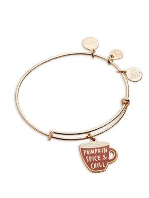Alex And Ani Pumpkin Spice & Chill Charm Bangle