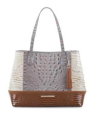 Brahmin Bahia Julian Medium Leather Tote