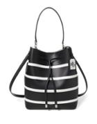 Lauren Ralph Lauren Striped Drawstring Bag And Pouch Set