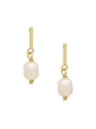 Shade Goldtone And Faux Pearl Stick Drop Earrings