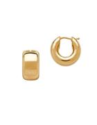 Lord & Taylor 14k Italian Gold Hoop Earrings- 0.68in