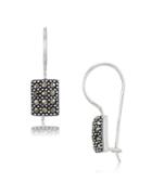 Lord & Taylor Sterling Silver Square Drop Earrings