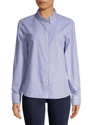 Karl Lagerfeld Paris Stripe Cotton Top