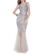 Glamour By Terani Couture Terani Couture Embellished Mermaid Gown
