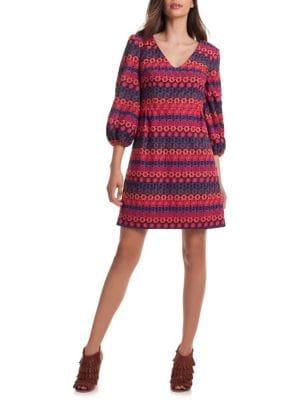 Trina Turk Nicole Embroidered Shift Dress