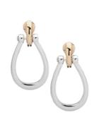 Lauren Ralph Lauren Two-tone Clip-on Open Drop Earrings