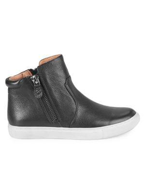 Gentle Souls Carter Zipper Leather High-sneakers
