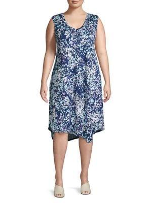 Marc New York Performance Plus Printed Shift Dress