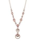 Givenchy Swarovski Crystal And Rose Goldtone Y-necklace