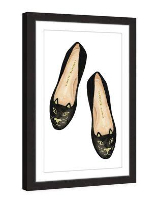 Marmont Hill Black Flats Framed Print