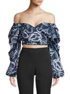 Cmeo Collective Discretion Oft-the-shoulder Cropped Top