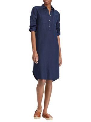 Lauren Ralph Lauren Straight-fit Linen Shirtdress