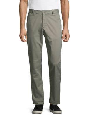 Black Brown Straight-leg Chinos