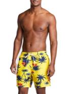 Nautica Hawaiian Palm Motif Swim Shorts