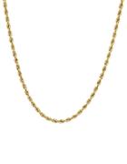 Lord & Taylor 14k Yellow Gold Glitter Ultimate Rope Chain Link Necklace, 18in